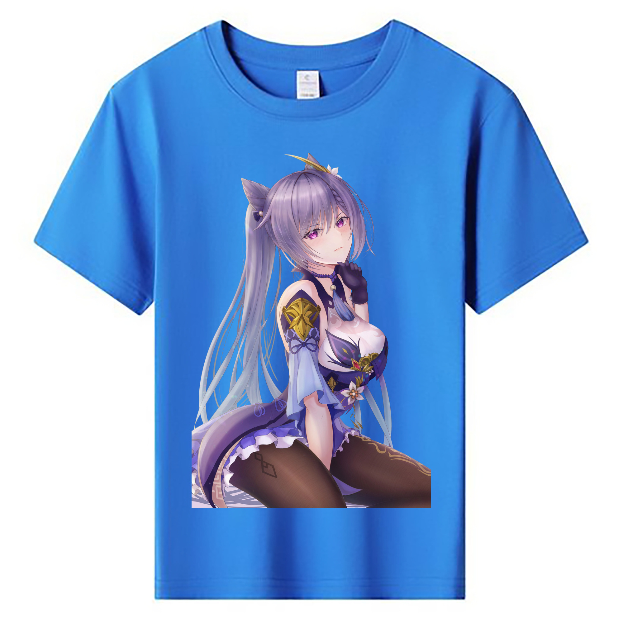 げんし神 刻晴 こくせい genshin Kokusei 綿100％キッズTシャツ（フロントプリント）